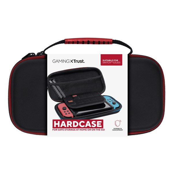 Trust GXT 25415 Estuche Negro rígido para proteger y transportar tu Nintendo Switch y los accesorios