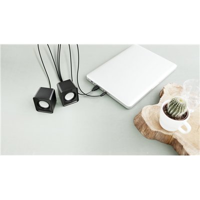 Trust Leto 2.0 Altavoces Negros con alimentació USB6w/3w Rms