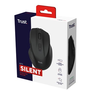 Trust Nito Silent Negro Ratón Inalambrico 5 botones 2200DPI