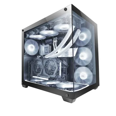 Mars Gaming MCV4 Negro Torre Gaming Custom Premium XXL Cristal