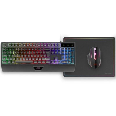 Pack Gaming Mars Gaming MCP124/ Teclado H-MECH + Ratón Óptico +