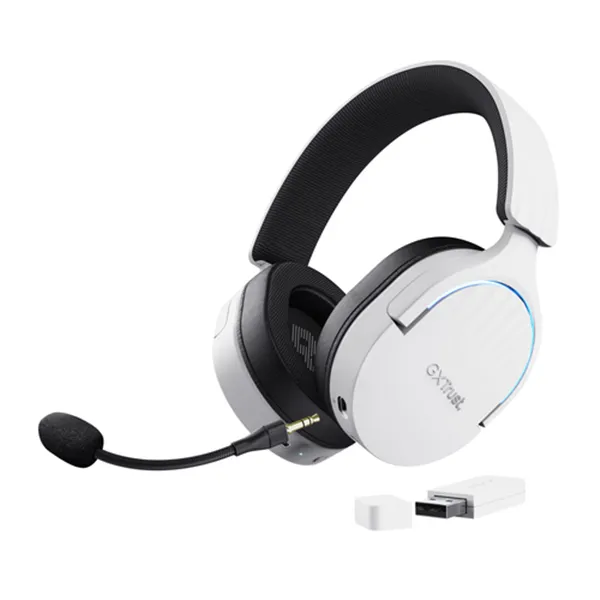 Auriculares Gaming Inalámbricos con Micrófono Trust Gaming GXT 491 Fayzo/ Bluetooth/ Jack 3.5/ Blancos