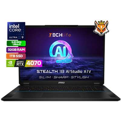 MSI Stealth 18 AI Studio A1VGG-007ES Intel Core Ultra 9-185H