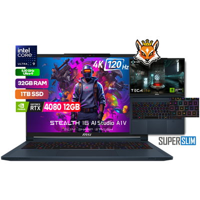 MSI Stealth 16 AI Studio A1VHG-036ES Intel Core Ultra 9-185H