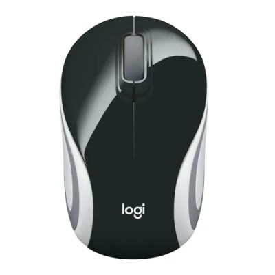 Logitech M187 Negro/Blanco - Ratón inalámbrico ultraportátil