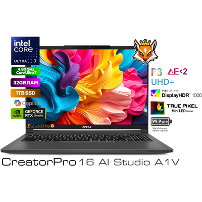 MSI CreatorPro 16 AI Studio A1VJG-208ESs Intel Core Ultra 7