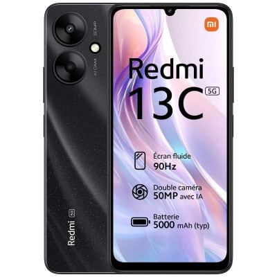 Xiaomi Redmi 13C 5G Negro 128GB 4GB 6.74"