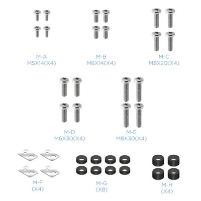 Tooq lp3770f-r soporte pared rotación 360° 37-70"