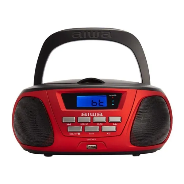 Radio CD Aiwa BBTU-300RD/ 5W/ Rojo