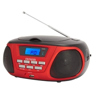 Radio CD Aiwa BBTU-300RD/ 5W/ Rojo