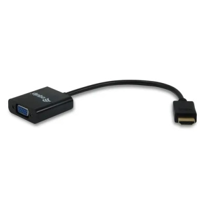 Adaptador Hdmi Macho A Vga Hembra Con Audio Jack 3.5" Equip