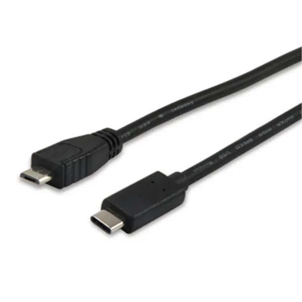 Cable Usb-c A Usb Micro B Macho 1 Metro Equip 12888407 Para Carga (3a) O Datos (480mb/s)