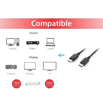 Cable Displayport A Displayport 1.2 4K 3m Equip 119333