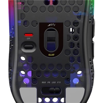 Cherry Xtrfy MZ1 "Zy's Rail" RGB laterales Negro 6 Botones