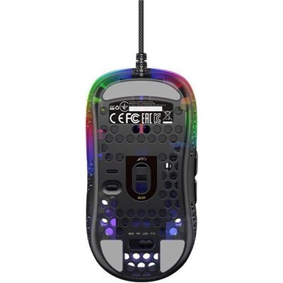 Cherry Xtrfy MZ1 "Zy's Rail" RGB laterales Negro 6 Botones