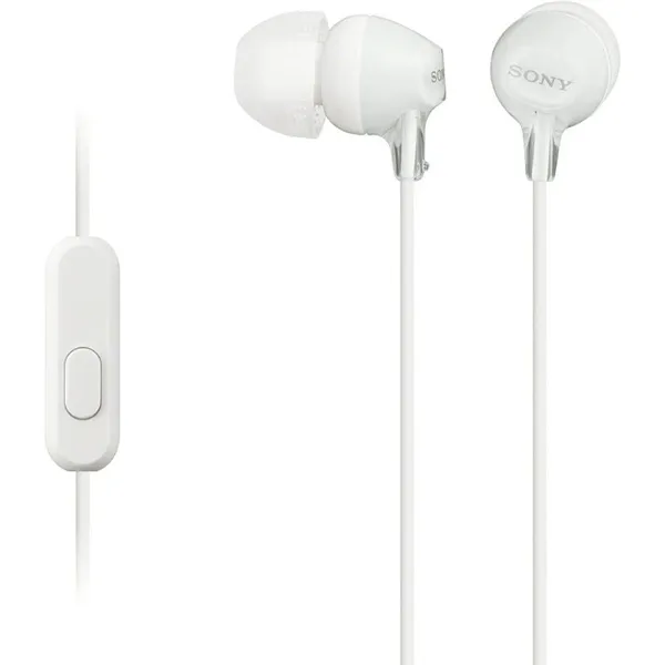 Auriculares Intrauditivos Sony MDR-EX15AP/ con Micrófono/ Jack 3.5/ Blancos