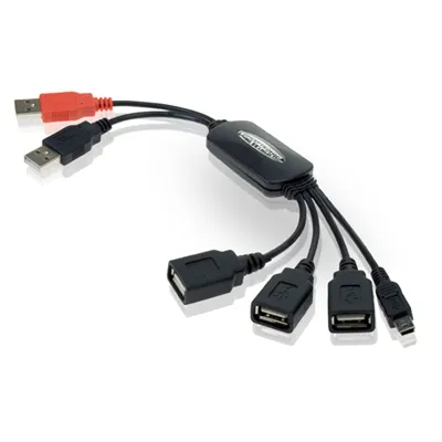 Hub Usb 2.0 Conceptronic 3 Puertos Usb + 1 Mini Usb Y Usb-a De