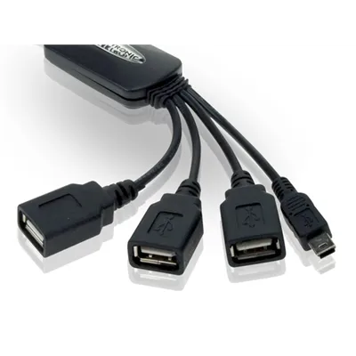 Hub Usb 2.0 Conceptronic 3 Puertos Usb + 1 Mini Usb Y Usb-a De