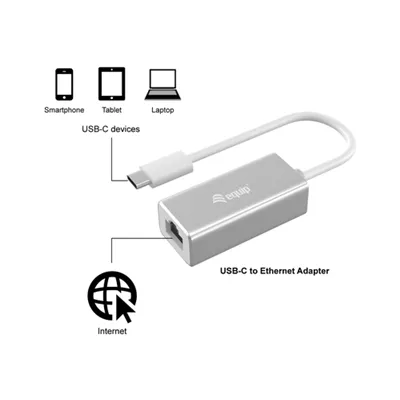 Adaptador Usb-c Equip 133454 A 1x1gb Rj45