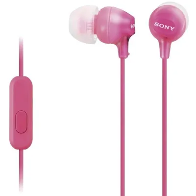 Auriculares Intrauditivos Sony MDR-EX15APPI/ con Micrófono/