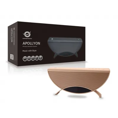 Altavoz Bluetooth Portable Conceptronic Apollyon Color Oro