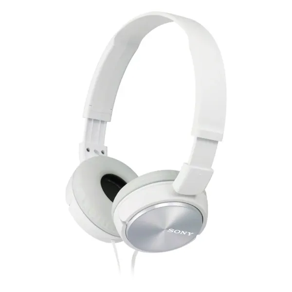 Headset Sony Mdr-zx310ap Compactos Microfono Integrado Cable 1.2m Conexion Jack 3.5 Con Control Remoto Color Blanco