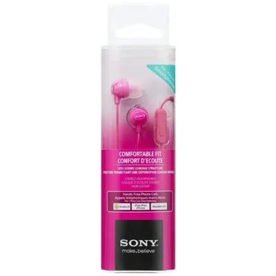 Auriculares Intrauditivos Sony MDR-EX15APPI/ con Micrófono/