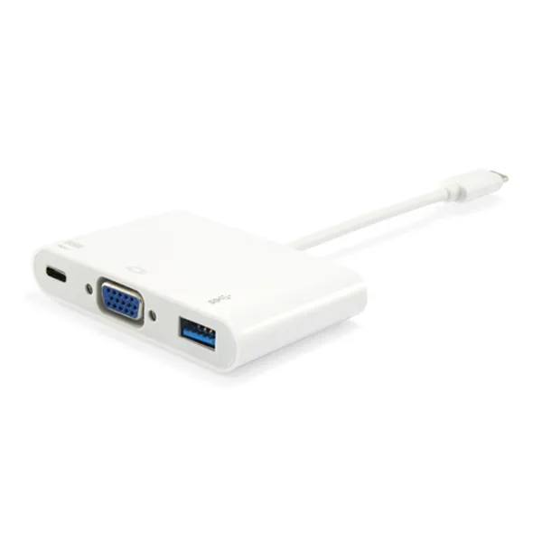 Adaptador Usb-c Equip 133462 A 1xvga Hembra 1xusb-a 3.0 1xusb-c Pd 60w