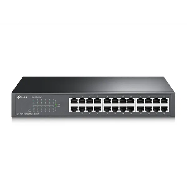 Switch No Gestionable Tp-link Sf1024ds 24p Ethernet Carcasa Metalica 13" Rack (kit De Montaje No Incl)