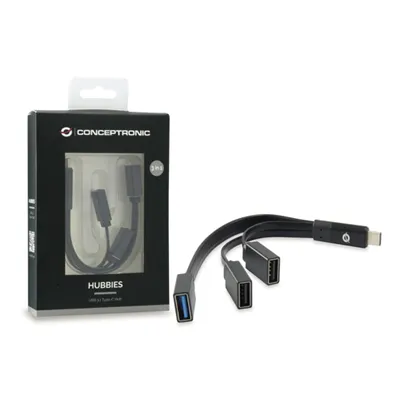 Hub Usb 3.1 Tipo C Conceptronic Hubbies 1 Puerto Usb 3.0 + 2