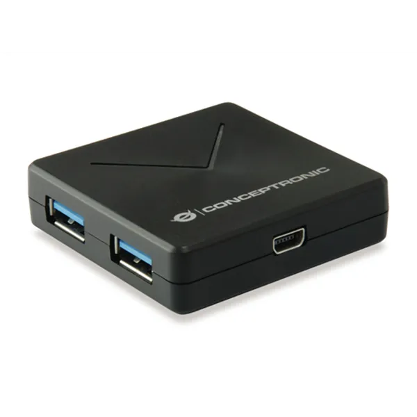 Hub Usb 3.0 Conceptronic Hubbies02b 4 Puertos Usb 3.0 Color Negro