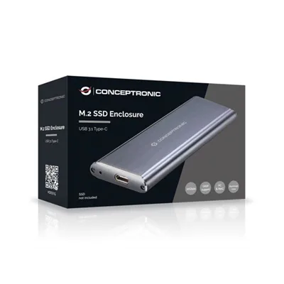 Caja Externa M.2 Usb-c Conceptronic Ssd M.2 Sata3 Usb 3.1