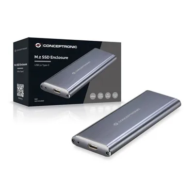 Caja Externa M.2 Usb-c Conceptronic Ssd M.2 Sata3 Usb 3.1