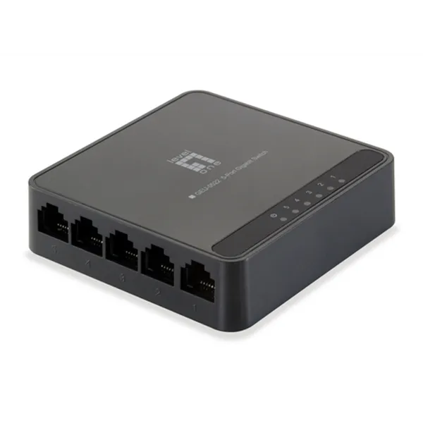 Switch Level One Gigabit No Gestion 5p 10/100/1000 Geu-0522