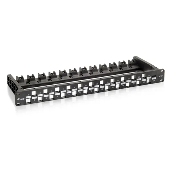 Patch Panel Vacio Cat.6a 24 Puertos Keystone 1u