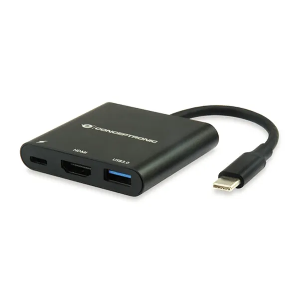 Docking Usb-c Conceptronic Donn01b A 1xhdmi Hembra 1xusb-c Pd 60w 1xusb-a Cable 0,15cm