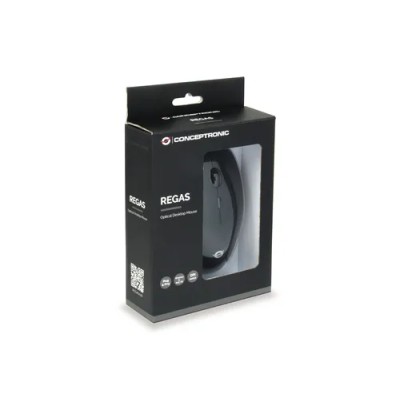 Mouse Conceptronic Regas Optico Desktop Color Negro