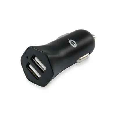 Cargador De Coche Conceptronic Carden03b 2 Puertos Usb A