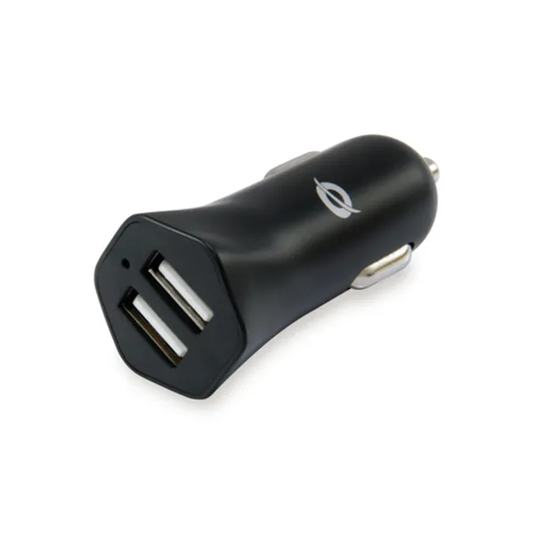 Cargador De Coche Conceptronic Carden03b 2 Puertos Usb A 5v/2.4a 12w