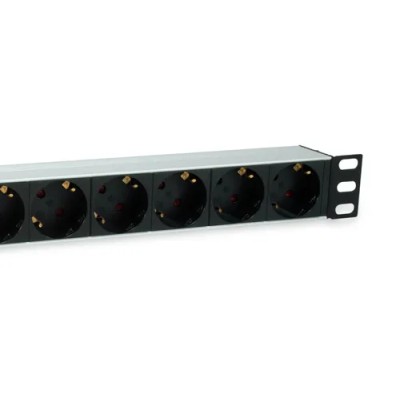 Regleta Alimentacion Rack 19" 1u 7 Tomas Con Interruptor Y