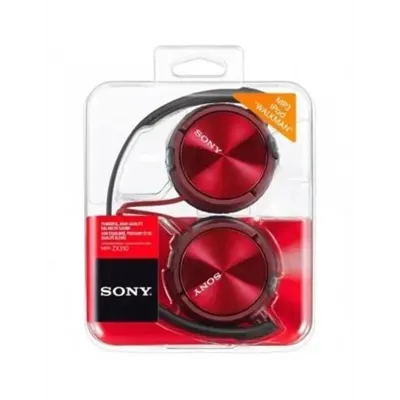 Auriculares Sony MDRZX310APR/ con Micrófono/ Jack 3.5/ Rojos