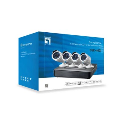 Kit Videovigilancia 1080p Level One Dsk-4001 4 Canales 4