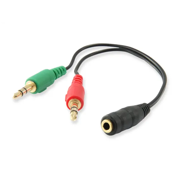 Cable Audio Mini Jack 3.5mm Hembra A 2 Jack 3.5mm Macho