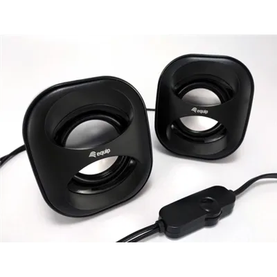 Altavoces 2.0 Equip Life Mini 6w Rms Color Negro Jack 3.5"