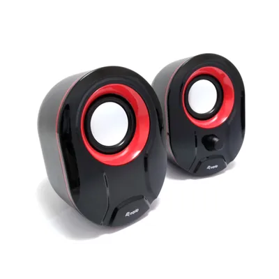 Altavoces 2.0 Equip Life 6w Rms Color Negro Y Rojo Jack 3.5"