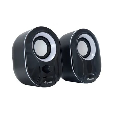 Altavoces 2.0 Equip Life 6w Rms Color Negro Y Blanco Jack 3.5"