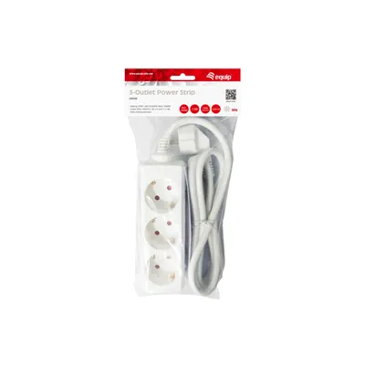 Regleta Alimentacion Equip Con 3 Tomas Cable De Red De 1.5