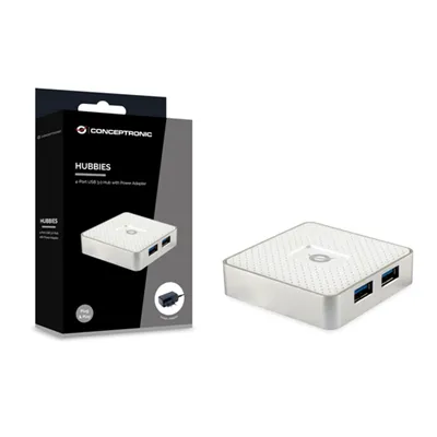 Hub Usb 3.0 Conceptronic Hubbies03w 4 Puertos Usb 3.0 Con