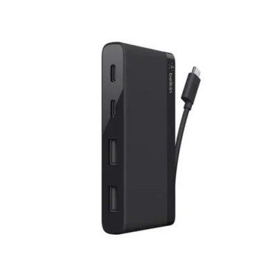 Minihub Usb-c Belkin F4u090btblk 4 Puertos, 2 Usb-c, 2 Usb-a