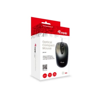 Mouse Equip Compact Life Optico Negro Usb 1000dpi